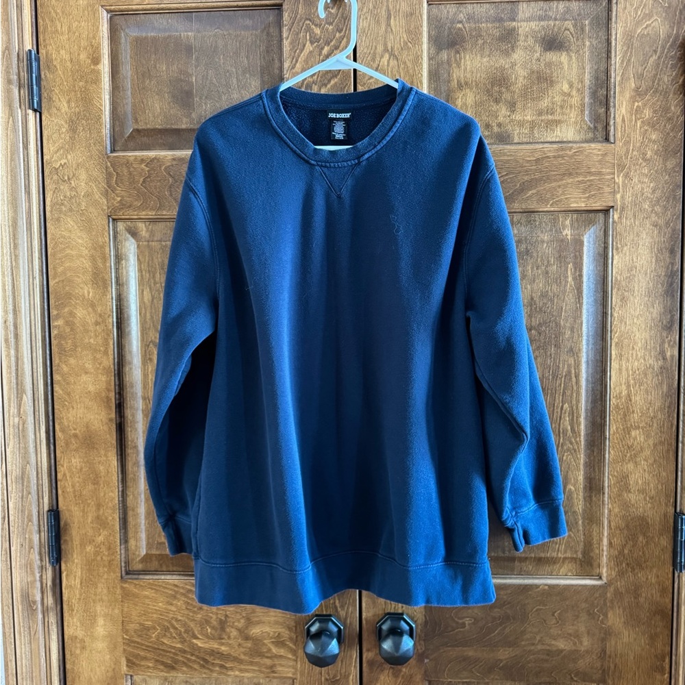 Joe Boxer Navy Blue Crew Neck Sweatshirt - Men's Size XL